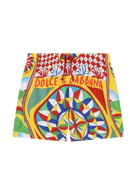 Multicoloured Printed Swimsuit DOLCE & GABBANA KIDS | L4J842-G7J3LHH4KV