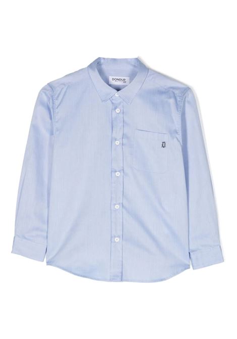 Light Blue Cotton Classic Shirt DONDUP JUNIOR | DMCA003-CA2759034