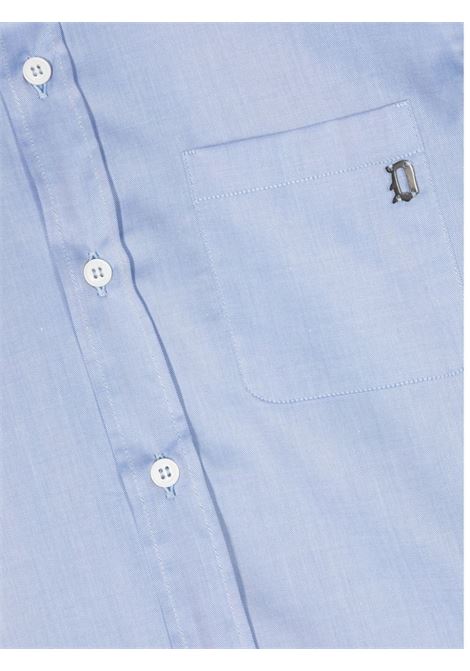 Light Blue Cotton Classic Shirt DONDUP JUNIOR | DMCA003-CA2759034