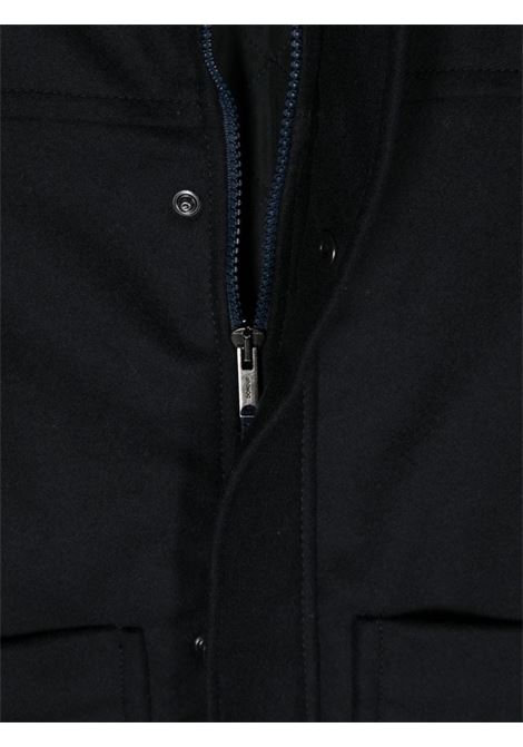 Black Midi Puffer Jacket With Hood DONDUP JUNIOR | DMGB001-TV030D081