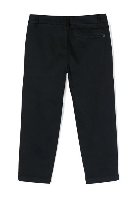 Pantaloni Chino Blu Scuro Con Logo DONDUP JUNIOR | DMPA002-CE2465011
