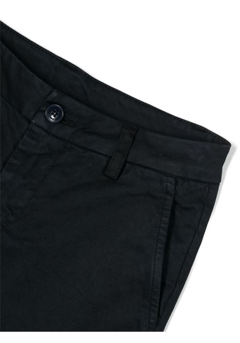 Dark Blue Chino Trousers With Logo DONDUP JUNIOR | DMPA002-CE2465011