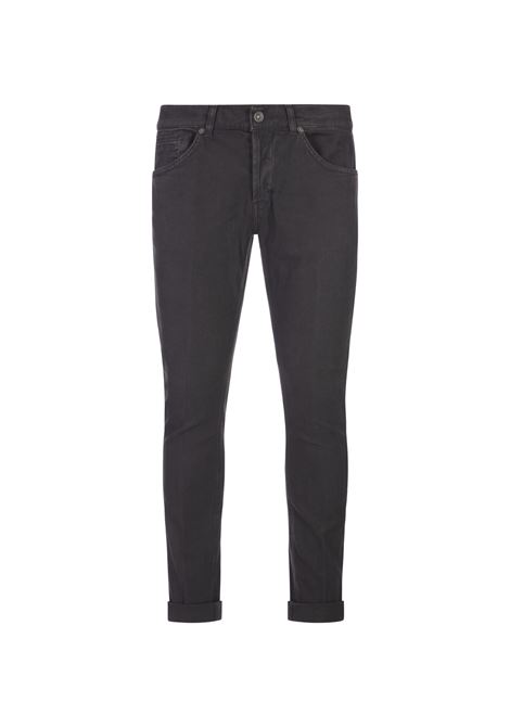 George Skinny Jeans In Black Stretch Woven Cotton DONDUP | UP232-ASE083 GO6945