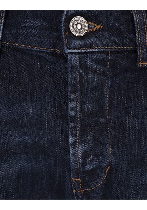 George Skinny Fit Jeans In Dark Blue Stretch Denim DONDUP | UP232-DS0257 GF8800