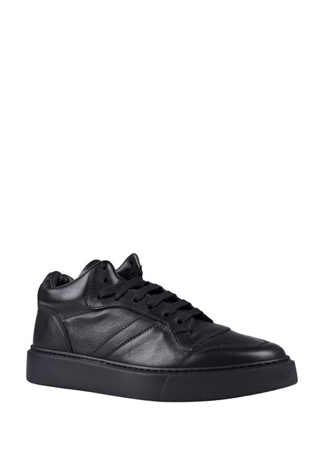 Black Leather High Top Sneakers DOUCAL'S | D3210HUGHUF114NN00