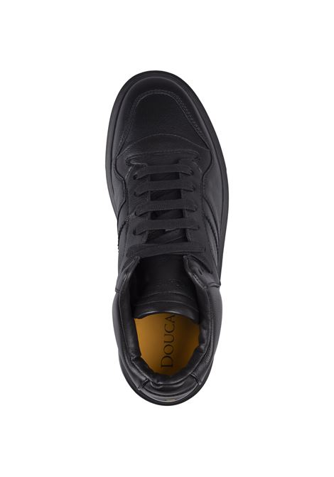Black Leather High Top Sneakers DOUCAL'S | D3210HUGHUF114NN00