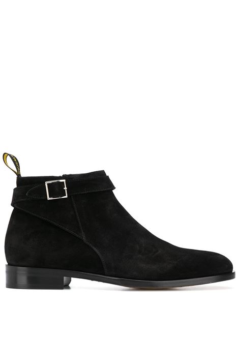 Black Suede Ankle Boots With Buckle DOUCAL'S | DU2256PIERUF024NN00