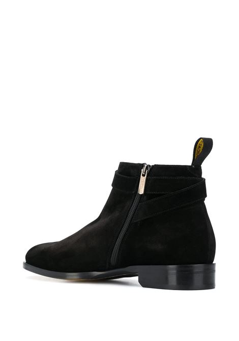 Black Suede Ankle Boots With Buckle DOUCAL'S | DU2256PIERUF024NN00