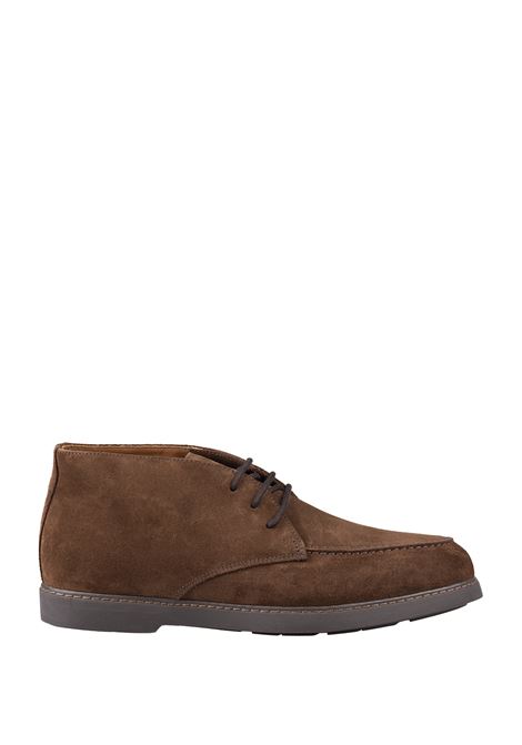 Brown Suede Laced Ankle Boots DOUCAL'S | DU2713EDOUF009OM01