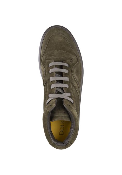 Olive Green Suede High Top Sneakers DOUCAL'S | DU3210HUGHUF009OV13