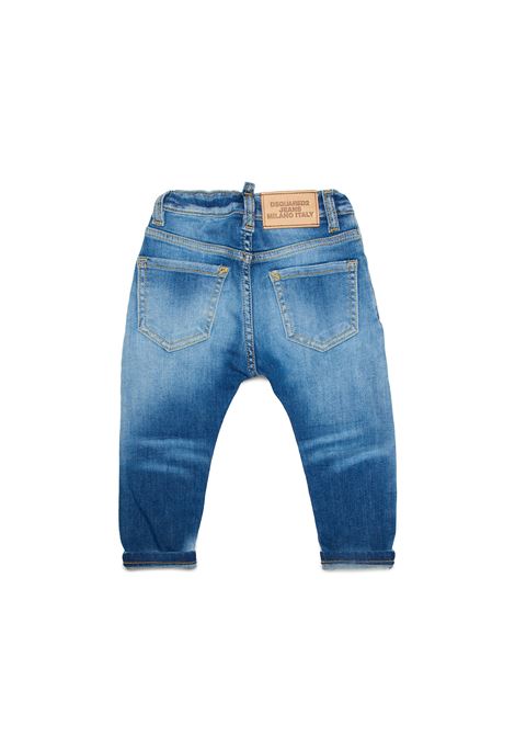 Blue Denim Jeans With Washed Effect DSQUARED2 KIDS | DQ01TC-D0A2KDQ01