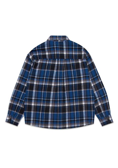 Blue Check Flannel Shirt DSQUARED2 KIDS | DQ1908-D0A5GDQ862