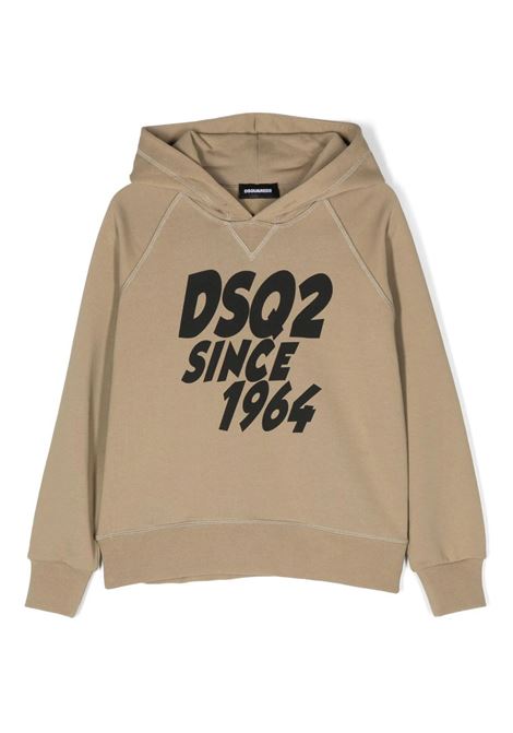 D2Kids Junior Slouch Hoodie In Beige DSQUARED2 KIDS | DQ1954-D003GDQ716