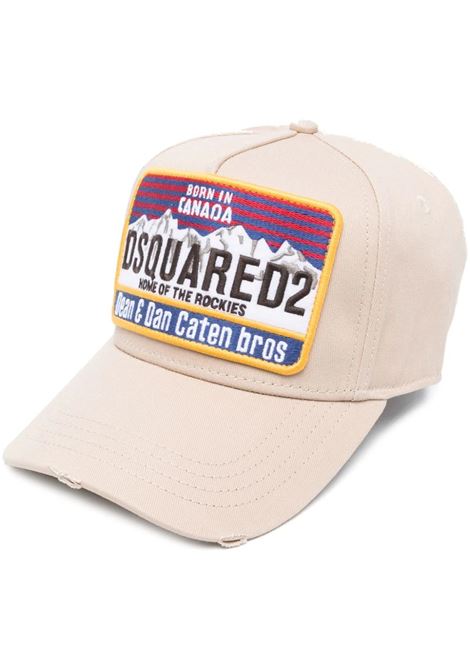 Cappello Da Baseball Dsquared2 Logo In Beige DSQUARED2 | BCM0728-05C000015130