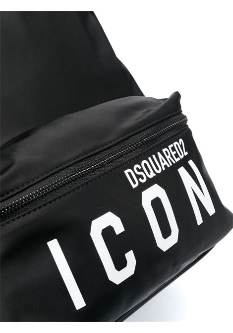 Be Icon Backpack In Black DSQUARED2 | BPM0100-11703199M436