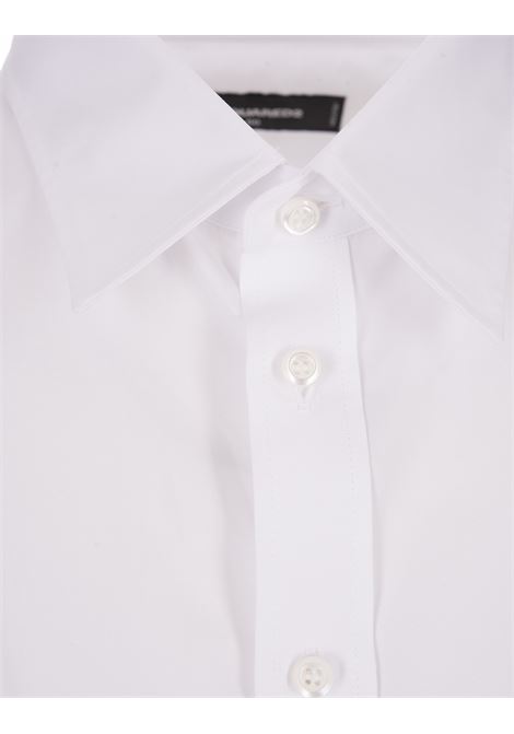 Dropped Shoulder Shirt In White DSQUARED2 | S71DM0668-S36275100