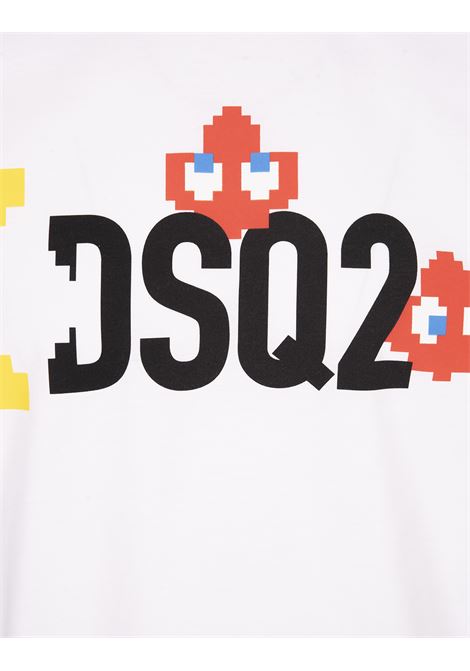 T-Shirt Bianca Pac-Man Cool DSQUARED2 | S71GD1352-S23009100