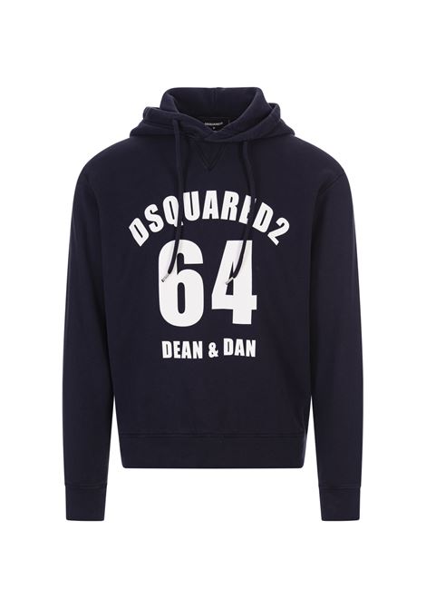 Dyed Cool Hoodie In Blue DSQUARED2 | S71GU0604-S25030477