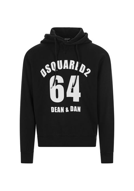 Dyed Cool Hoodie In Black DSQUARED2 | S71GU0604-S25030900
