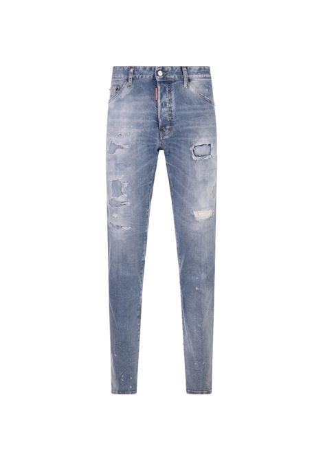 Dsquared2 Mid-Rise Distressed Slim-Cut Jeans DSQUARED2 | S71LB1254-S30664470