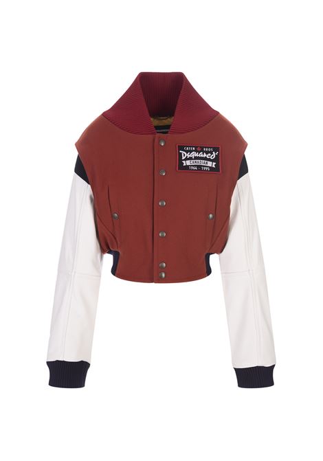 Multicolored Bomber Jacket With Colour-Block Design DSQUARED2 | S72AM1021-S53003965