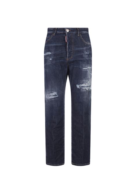 Dark Ripped Wash Boston Jeans DSQUARED2 | S72LB0656-S30789470