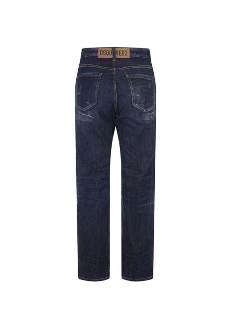 Dark Ripped Wash Boston Jeans DSQUARED2 | S72LB0656-S30789470