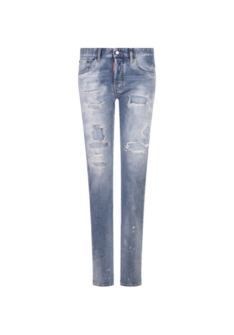 Light Ripped Wash 24/7 Jeans DSQUARED2 | S72LB0658-S30664470