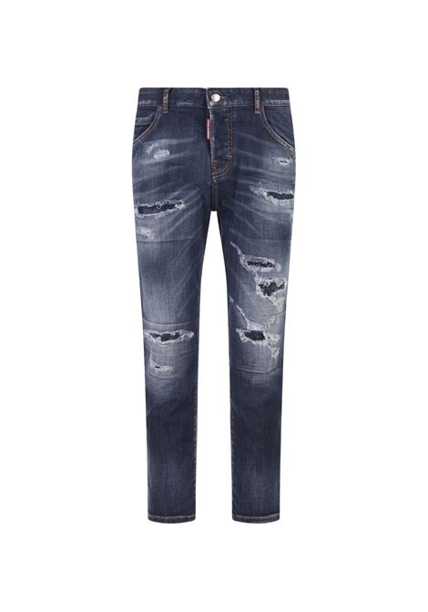 S.S. Medium Ripped Wash Cool Girl Cropped Jeans DSQUARED2 | Pantaloni | S72LB0663-S30789470