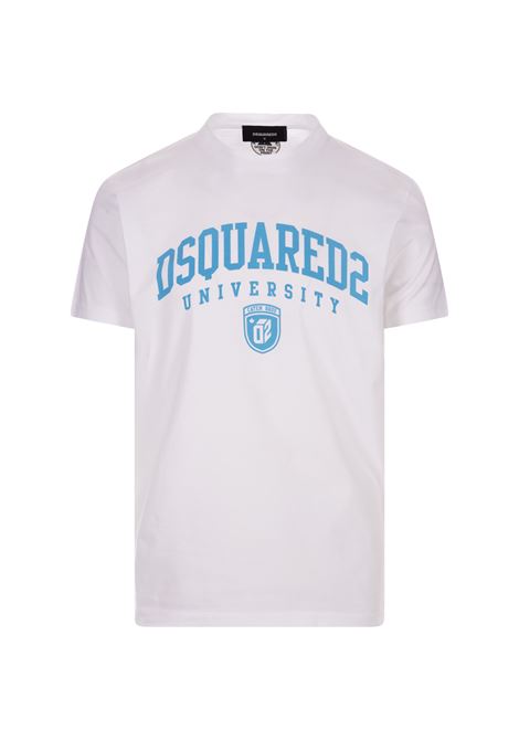 Dsquared2 University Cool T-Shirt In White DSQUARED2 | S74GD1166-S23009100