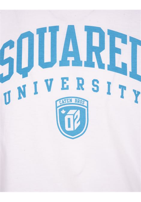 T-Shirt Bianca Dsquared2 University Cool DSQUARED2 | S74GD1166-S23009100