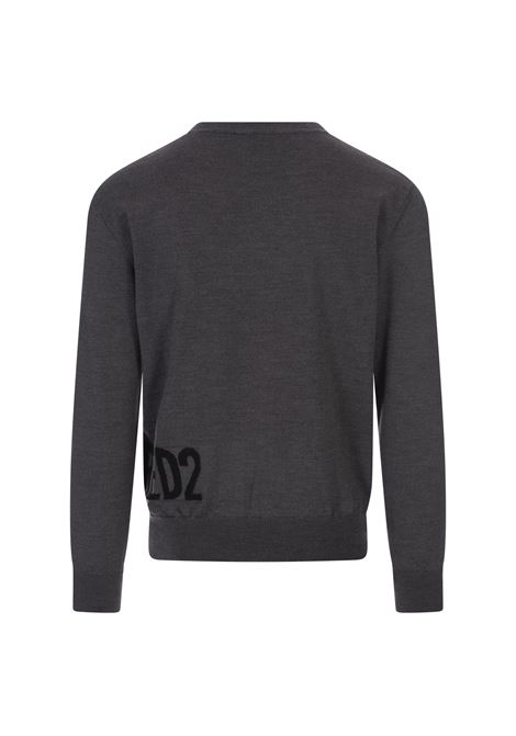 Grey Dsq2 Crewneck Sweater DSQUARED2 | S74HA1377-S18332966