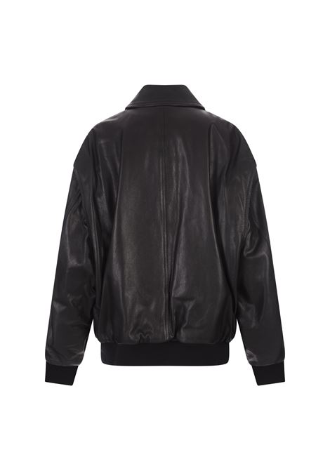 Classic Leather Bomber Jacket In Black DSQUARED2 | S75AM0984-SY1635900