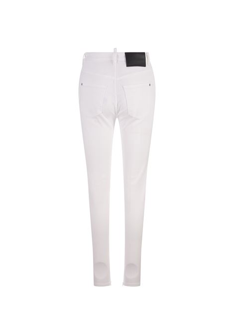 High Waist Twiggy Jeans In White DSQUARED2 | S75LB0840-S30806100