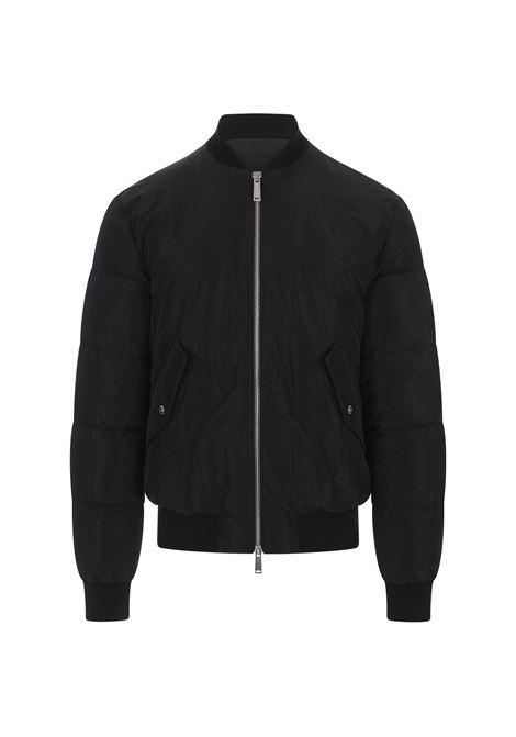 Icon Puffer Bomber Jacket In Black DSQUARED2 | S79AM0053-S53353900