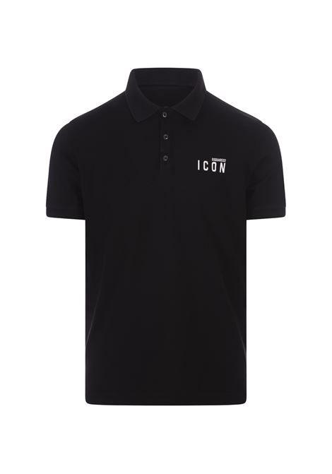 Be Icon Dyed Tennis Polo In Black DSQUARED2 | S79GL0001-S22743962