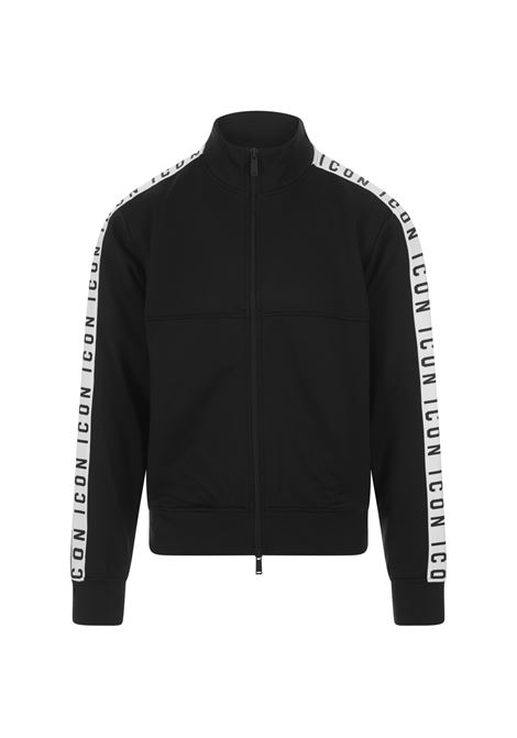 Black Icon Zip Sport Sweatshirt DSQUARED2 | S79HG0013-S25497900