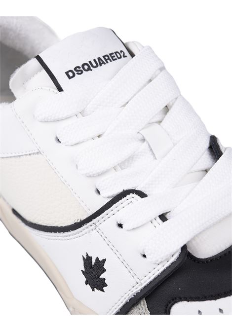 Spiker Sneakers In White, Grey And Black DSQUARED2 | SNM0315-01606243M072