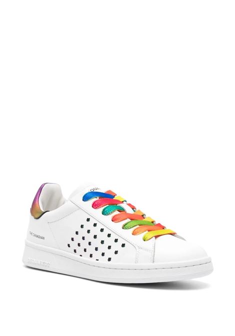 Boxer Sneakers In White And Multicolour DSQUARED2 | SNW0241-01506718M1463