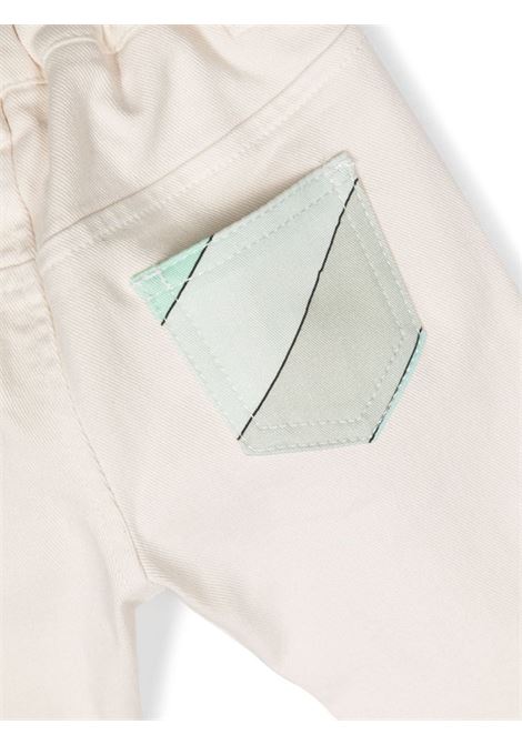 White Jeans With Pastel Iride Print EMILIO PUCCI JUNIOR | PT6060-D0039101