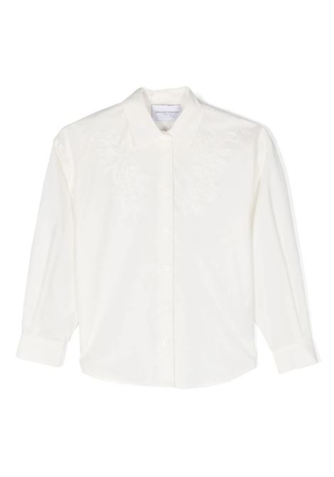 White Shirt With Lace Appliqu?s ERMANNO SCERVINO JUNIOR | SFCA001-CF3420022