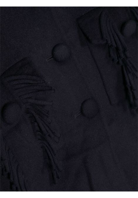 Dark Blue Coat With Fringes ERMANNO SCERVINO JUNIOR | SFGB009-ML2524081