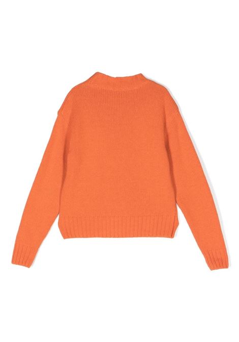 Orange Pullover With Jewel Logo Application ERMANNO SCERVINO JUNIOR | SFMA001-FL947002