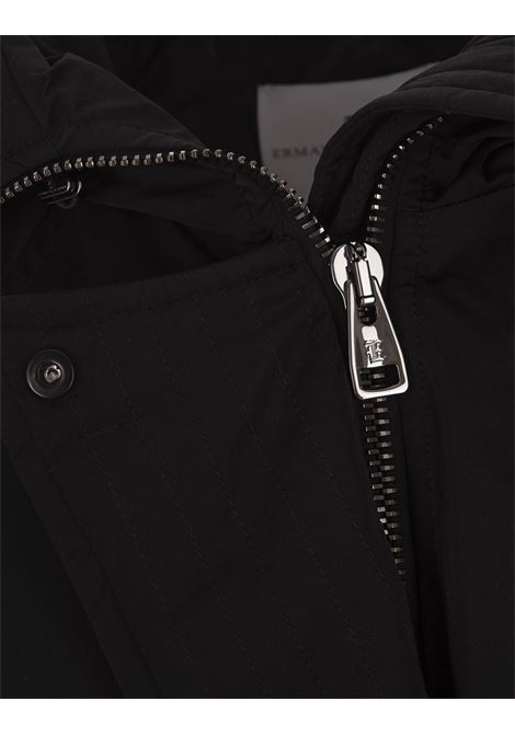 Black Puffer Jacket With Skull Jewel ERMANNO SCERVINO | D430A300CMUUJ95708