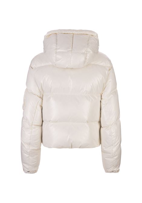 White Down Jacket With Jewelled Logo ERMANNO SCERVINO | D430A321BHXC10107