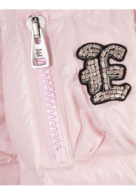 Pink Down Jacket With Jewelled Logo ERMANNO SCERVINO | D430A321BHXC31904