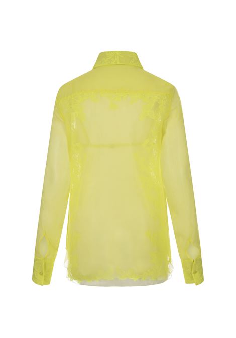 Yellow Silk Shirt With Floral Lace ERMANNO SCERVINO | D432K704QEL30645