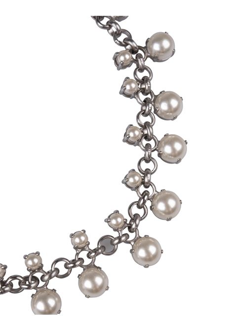 Pearls-Adorned Chain Necklace ERMANNO SCERVINO | D433X305PMBY4316