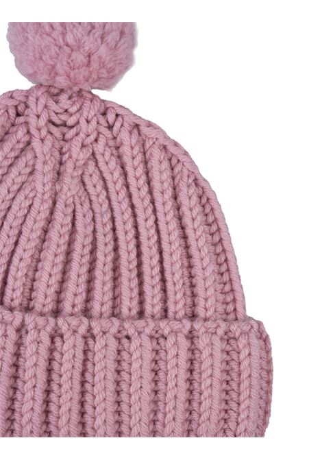 Pink Knitted Beanie With Pompon ERMANNO SCERVINO | D435V301NWW61715