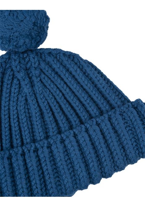 Blue Knitted Beanie With Pompon ERMANNO SCERVINO | D435V301NWW84434
